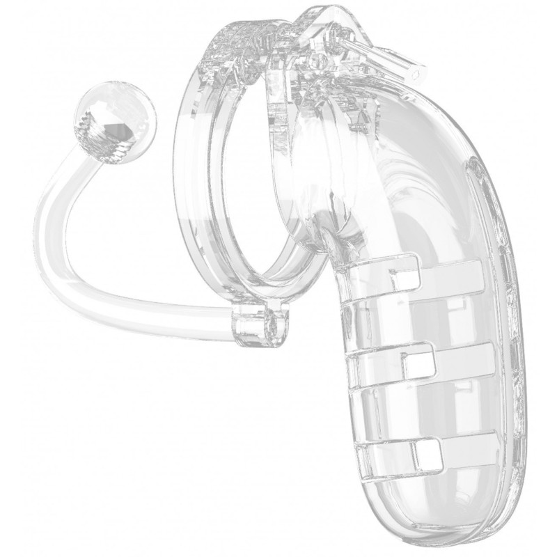 Gaiola de Castidade + Plug Transparente N°12