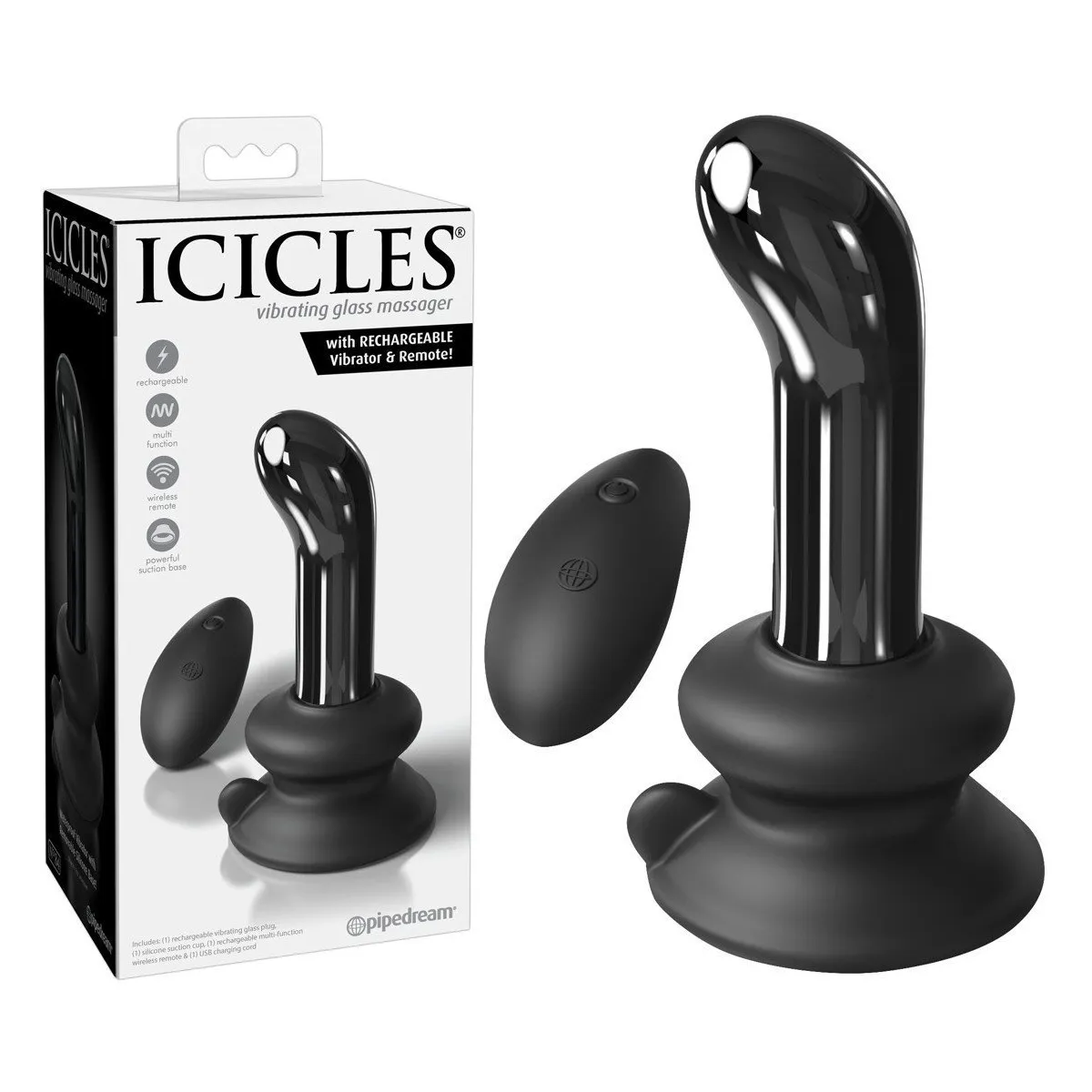 Vibrador curvo Icicles USB N°84