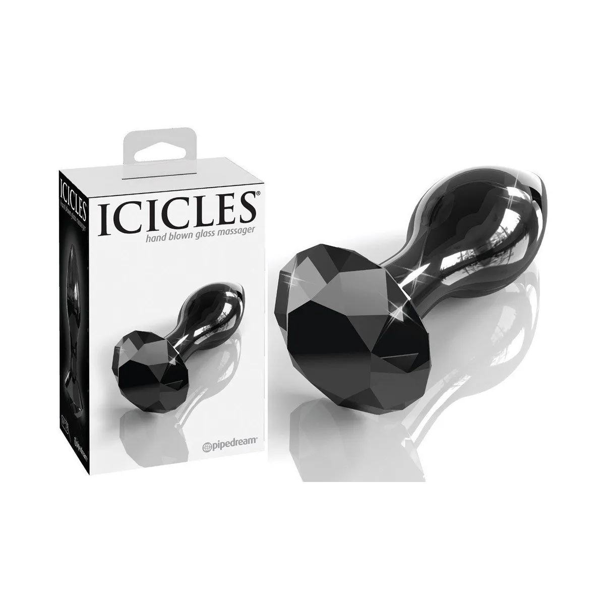 Black Glass Plug Icicles N°78