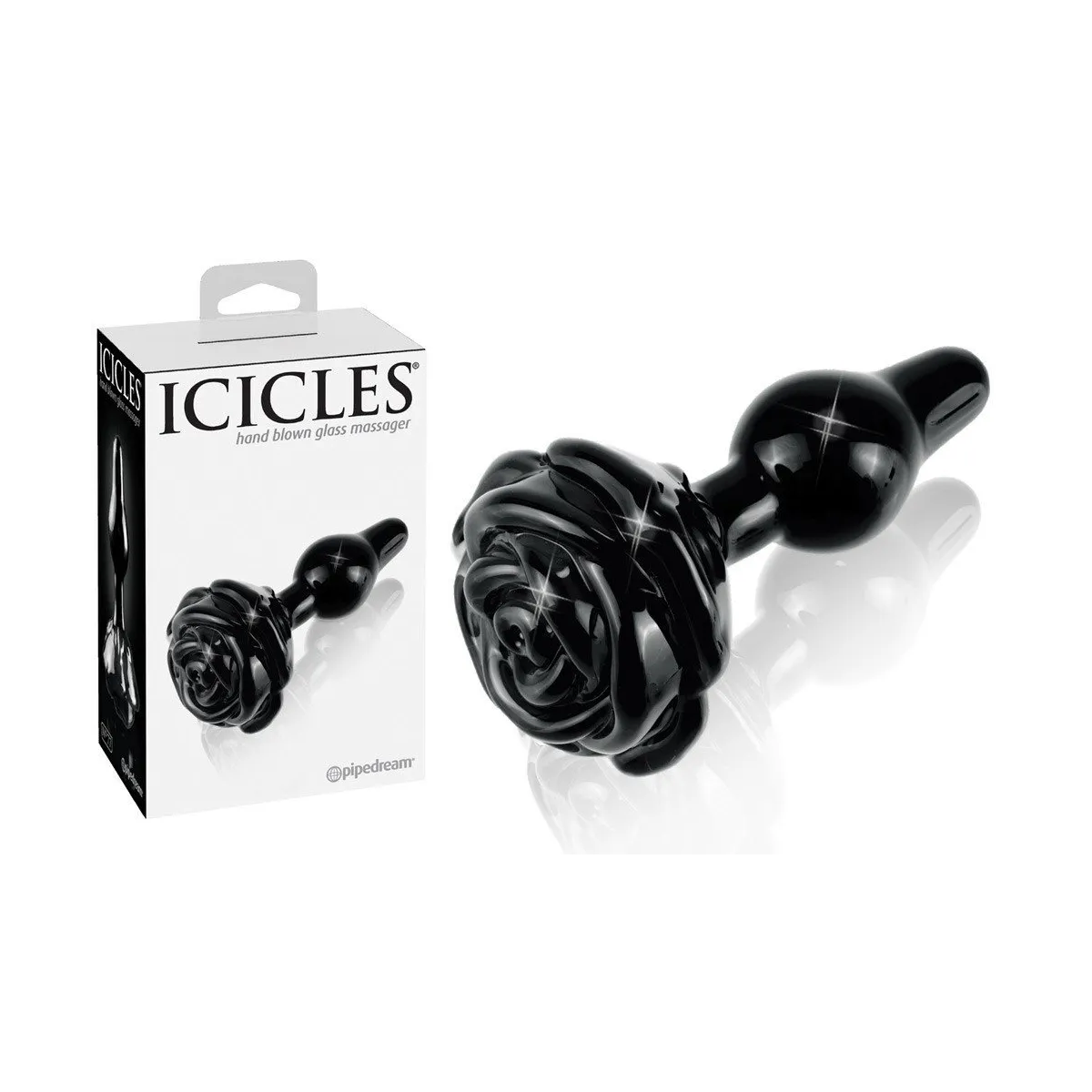 Black Glass Plug Icicles N°77