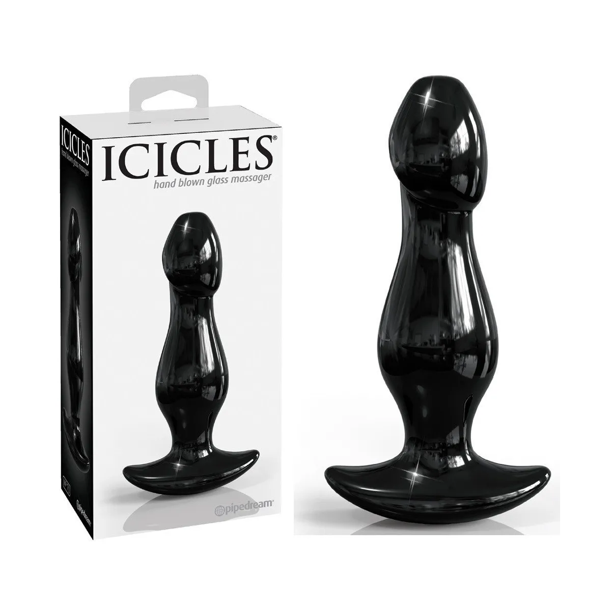 Plug En Verre Noir Icicles N°71