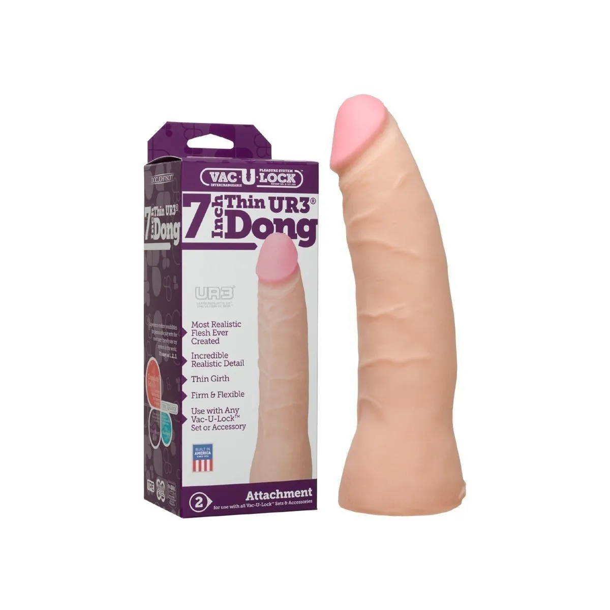 Gode Vac-U-Lock Thin Dong En Ur3