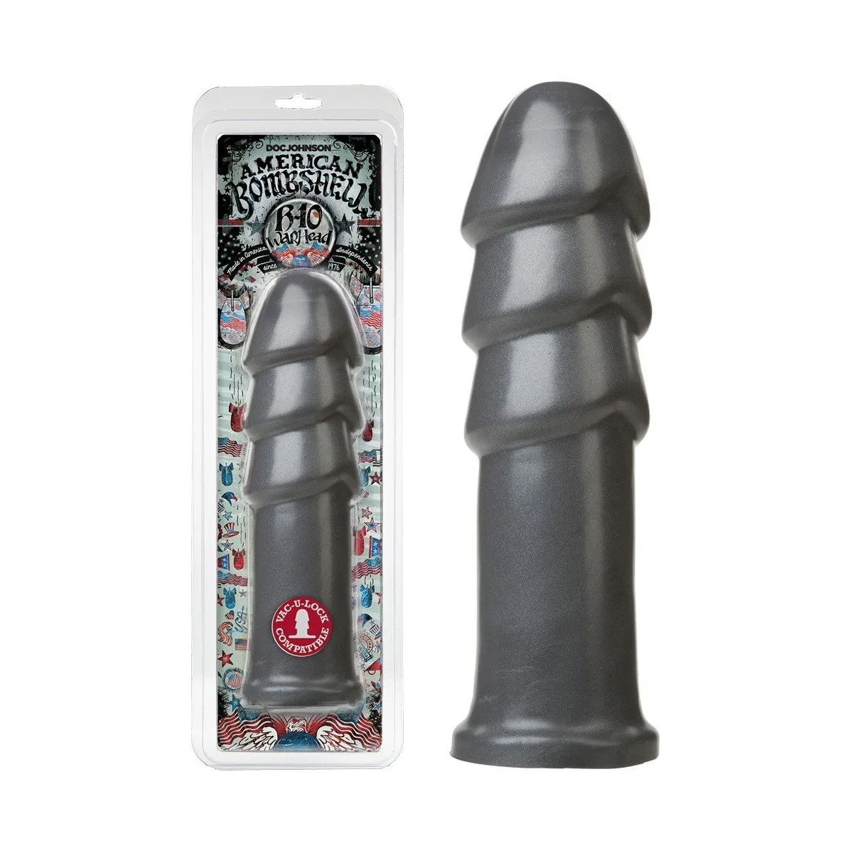 Consolador gigante American Bombshells B-10 Warhead - 26 cm