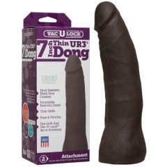 Black Vac-U-Lock Thin Dong Dildo En Ur3