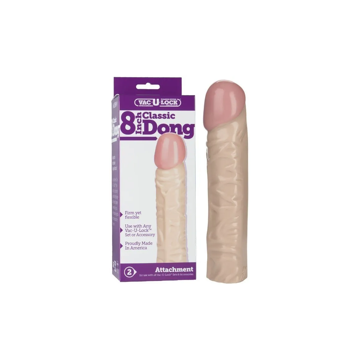 Dildo Classic Dong Vac U Lock - 20 Cm