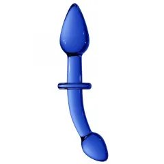 Double Glass Dildo Chrystalino Double Blue