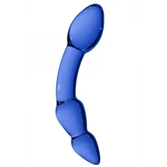 Double Glass Dildo Chrystalino Superior Blue