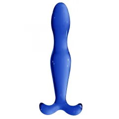 Vidro Dildo Chrystalino Elegance Azul