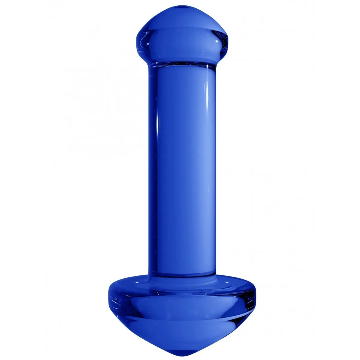 Glass Dildo Chrystalino Blue Massage