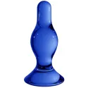 Plug anal de cristal azul elegante de Chrystalino