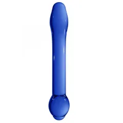 Double Glass Dildo Chrystalino Treasure Blue