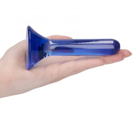 Anal plug em vidro Chrystalino Blue pinheiro