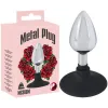 Plug com sucção e metal & silicone - Médio