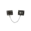 Silver Handcuffs Black Lace A747