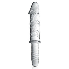 Vidro Dildo 12 Brinquedos Brilhantes Claros