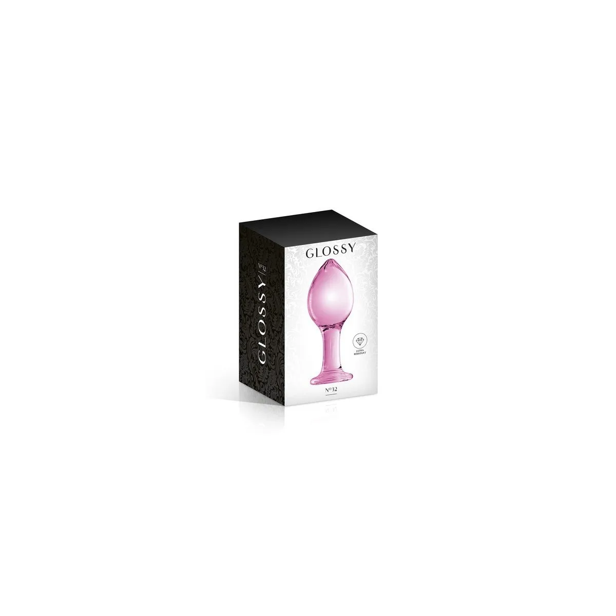 Glass Plug 32 Pink Glossy Toys (Taille: T2)