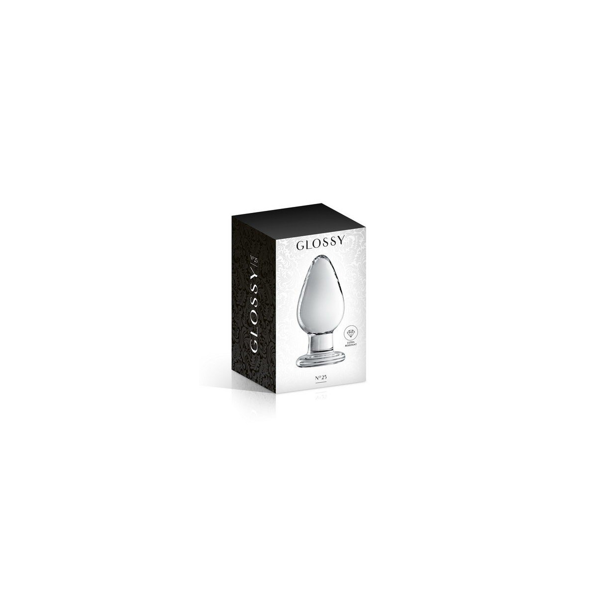Glass Plug 25 Clear Glossy Toys