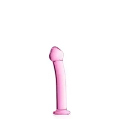 Dildo de vidro 14 brinquedos brilhantes cor-de-rosa