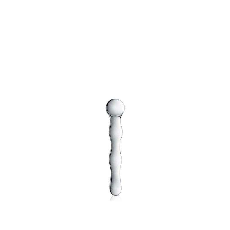 Glass Dildo 10 Clear Glossy Toys