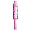Glass Dildo 12 Pink Glossy Toys