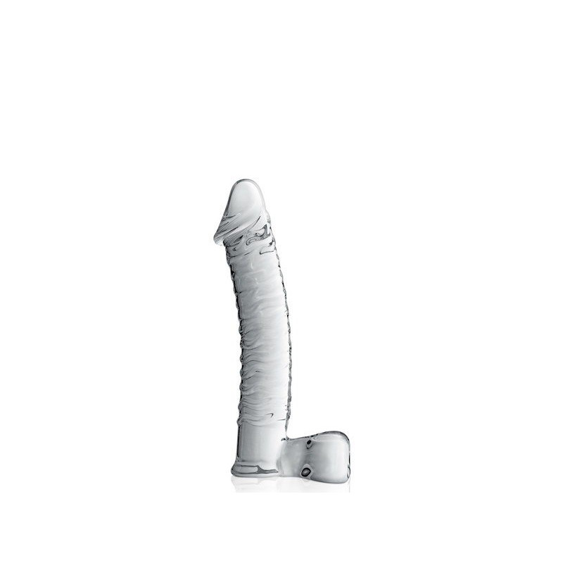 Glass Dildo 15 Clear Glossy Toys
