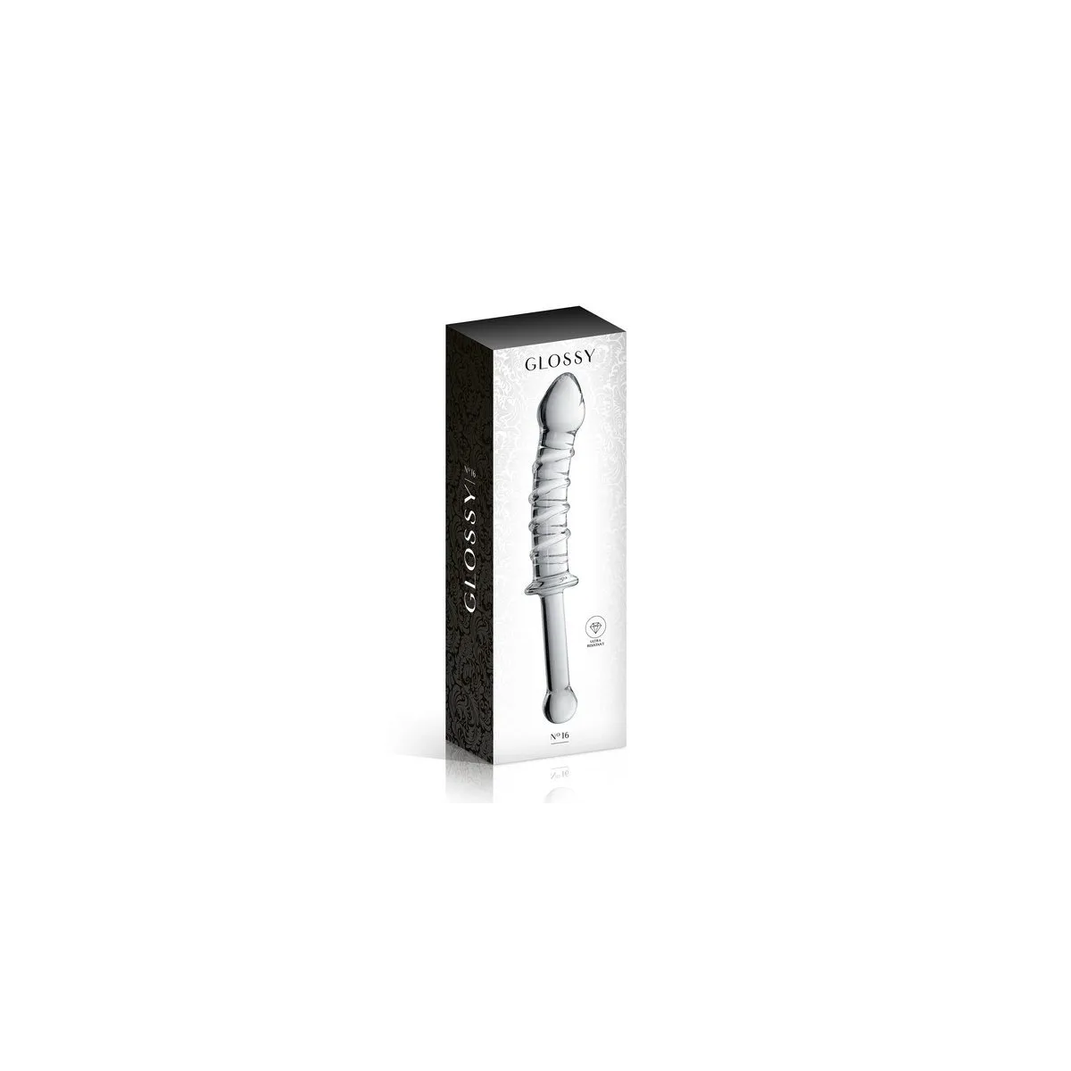 Dildo de vidro 16 brinquedos brilhantes claros