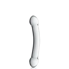 Dildo de vidro 7 brinquedos brilhantes claros