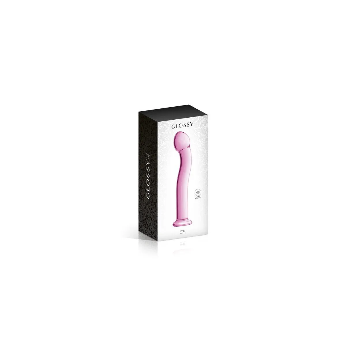 Consolador de vidrio 27 Pink Glossy Toys