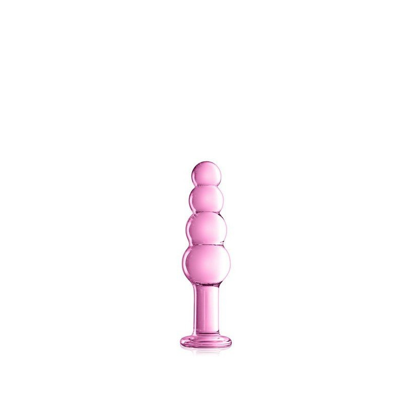 Glass Dildo 9 Pink Glossy Toys