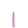 Vidro Dildo 6 Brinquedos Brilhantes Rosa