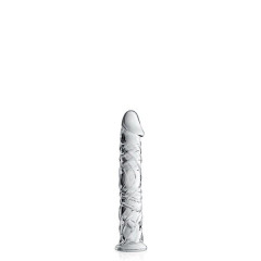 Dildo de vidro 4 brinquedos brilhantes claros