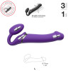 Strap On 3 Moteurs Violet Taille M