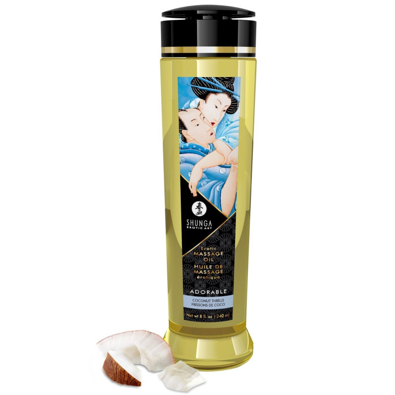 Huile De Massage Erotique Adorable / Frissons De Coco  