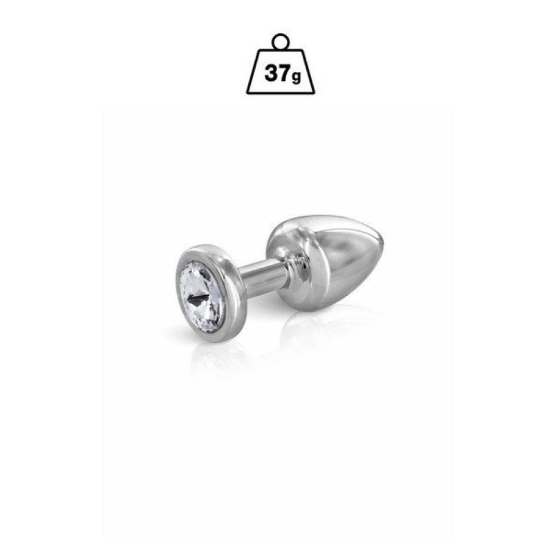 Angel Plug Silver+Jewel Clear Xs