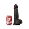 Realistic Dildo Black 23Cm Amazing Captain Red