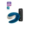 Vibrador USB Conectado Duplo Amor Azul