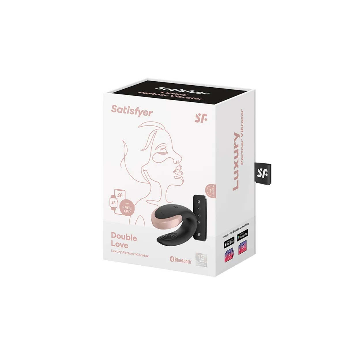 Conectado USB Vibrator Double Love Black