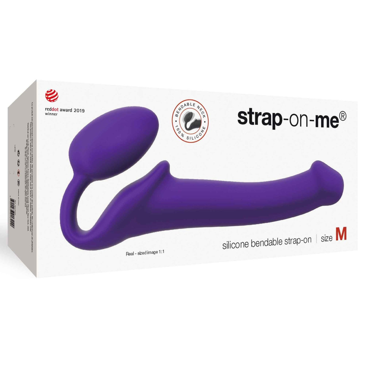 Strap-on Não-Vibrating Tamanho Roxo M