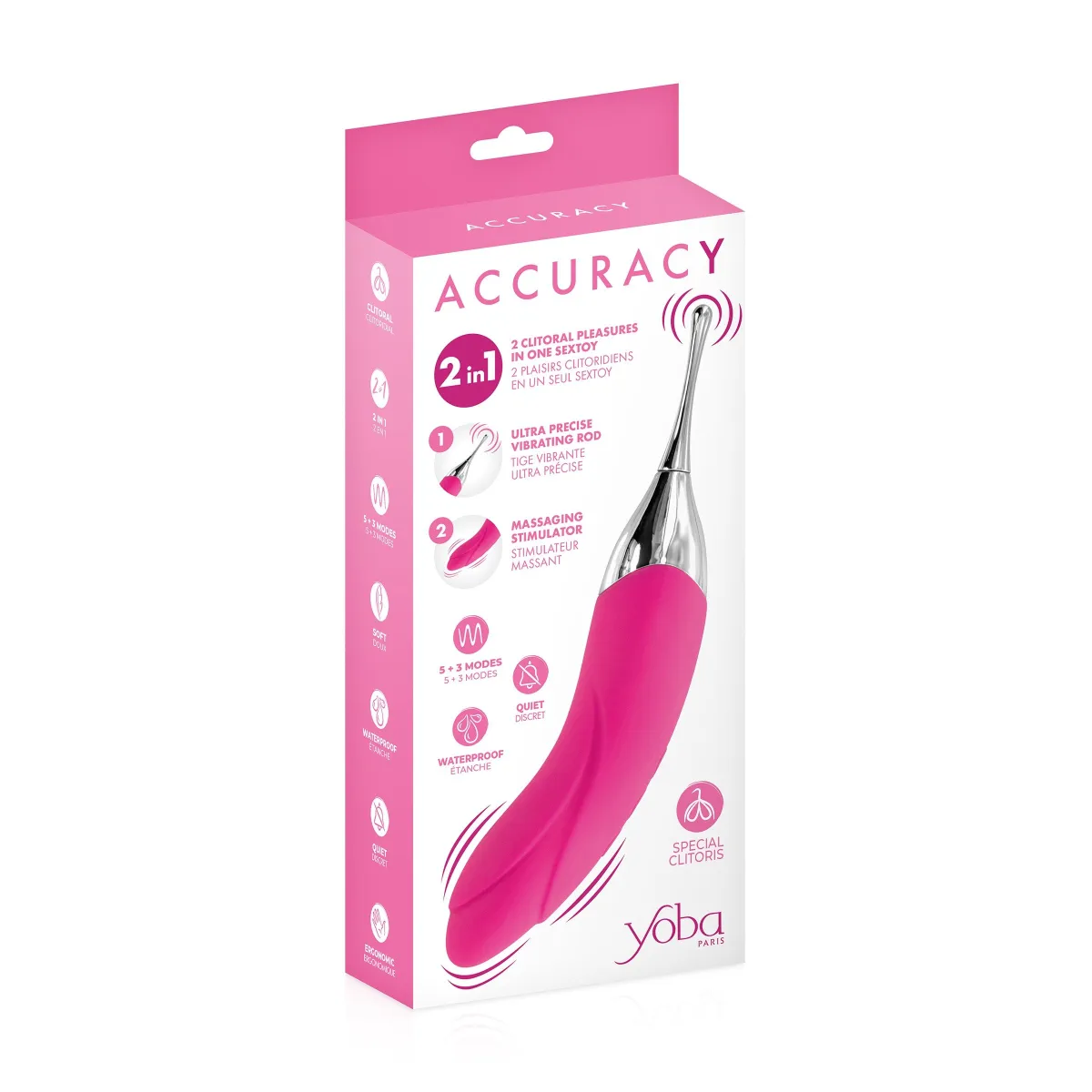 Estimulador Accuracy Fushia 2 en 1