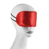 Set of 2 red and black satin masks