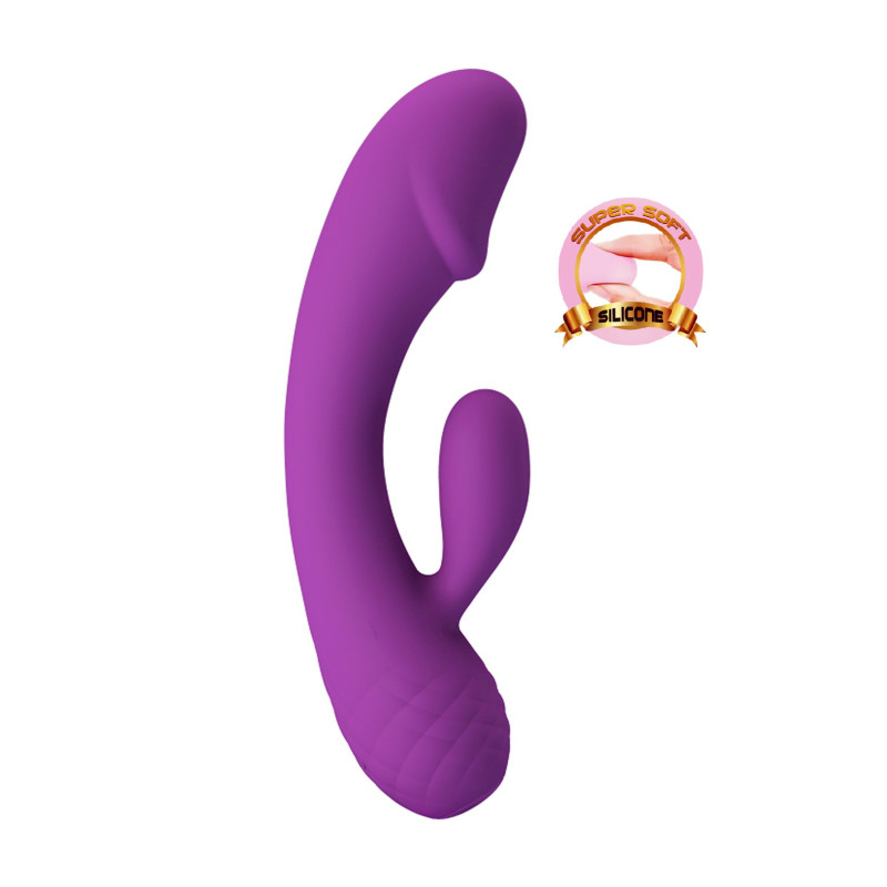 Vibromasseur rabbit très flexible 2 moteurs Doreen