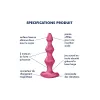Plug anal vibrant losanges rose Lolli 1 Satisfyer
