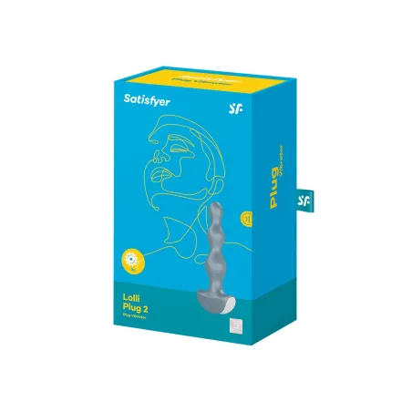 Vibrando bolas cinza plugue lolli 2 Satisfyer