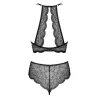Conjunto de pérolas de decoração aberta de lingerie