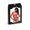 Soutien-gorge balconnet fuchsia avec tanga string