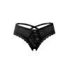 Black tanga in fine lace Paris Hollywood