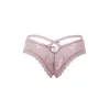 Tanga rose en dentelle fine Paris Hollywood