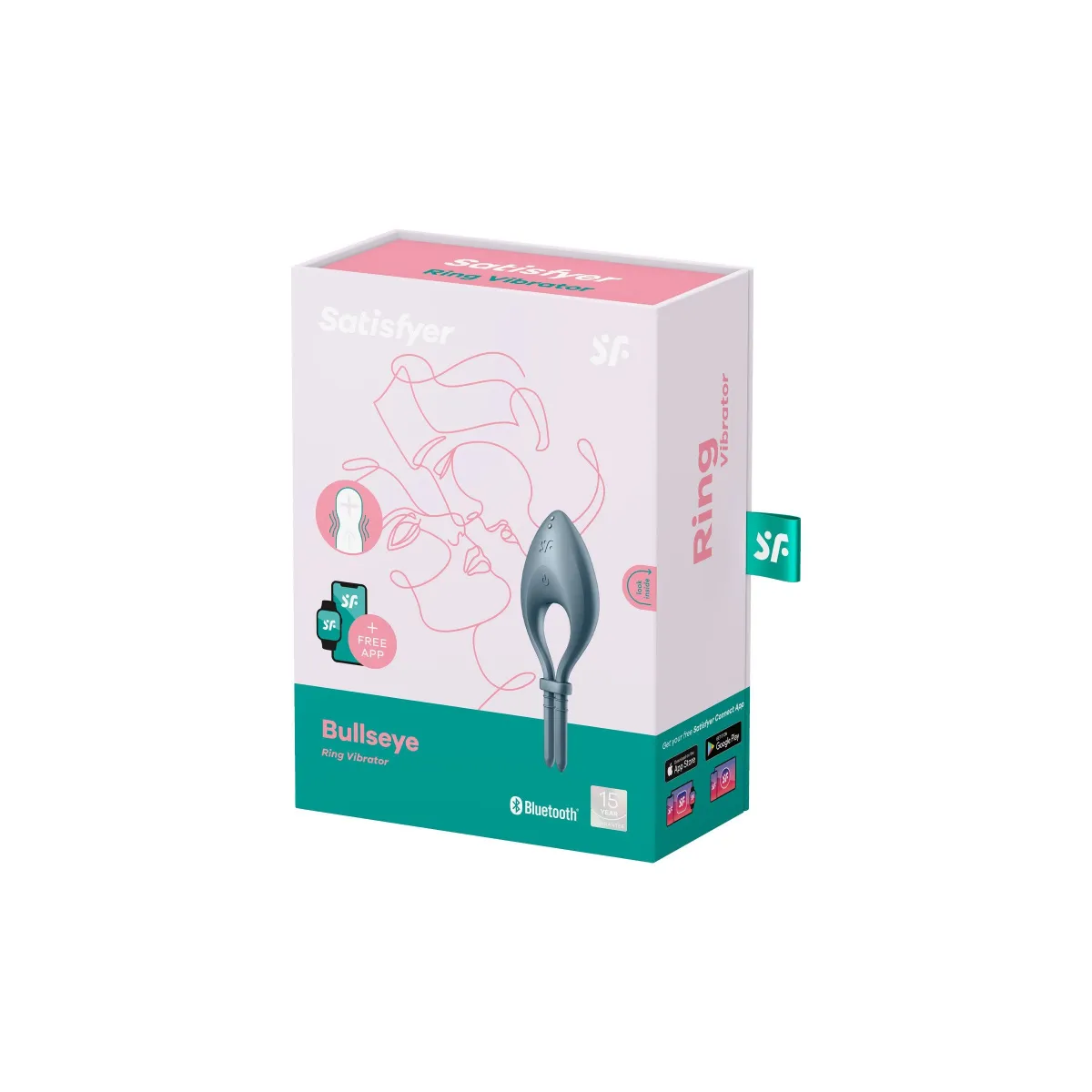 Cockring Vibrating Bulleye Black de Satisfyer