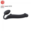 Strap-On Semi-Realiste Bendable Noir - L