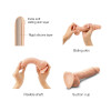 Sliding Skin Realistic Dildo Vanille - XL